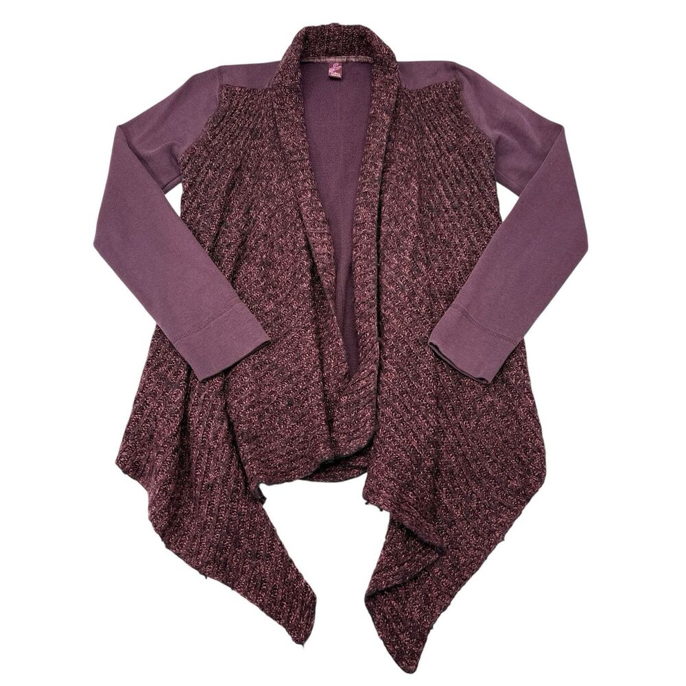 Prana Sweater Women’s Small Demure Cardigan Wool Organic Hiking Outdoors Drapey